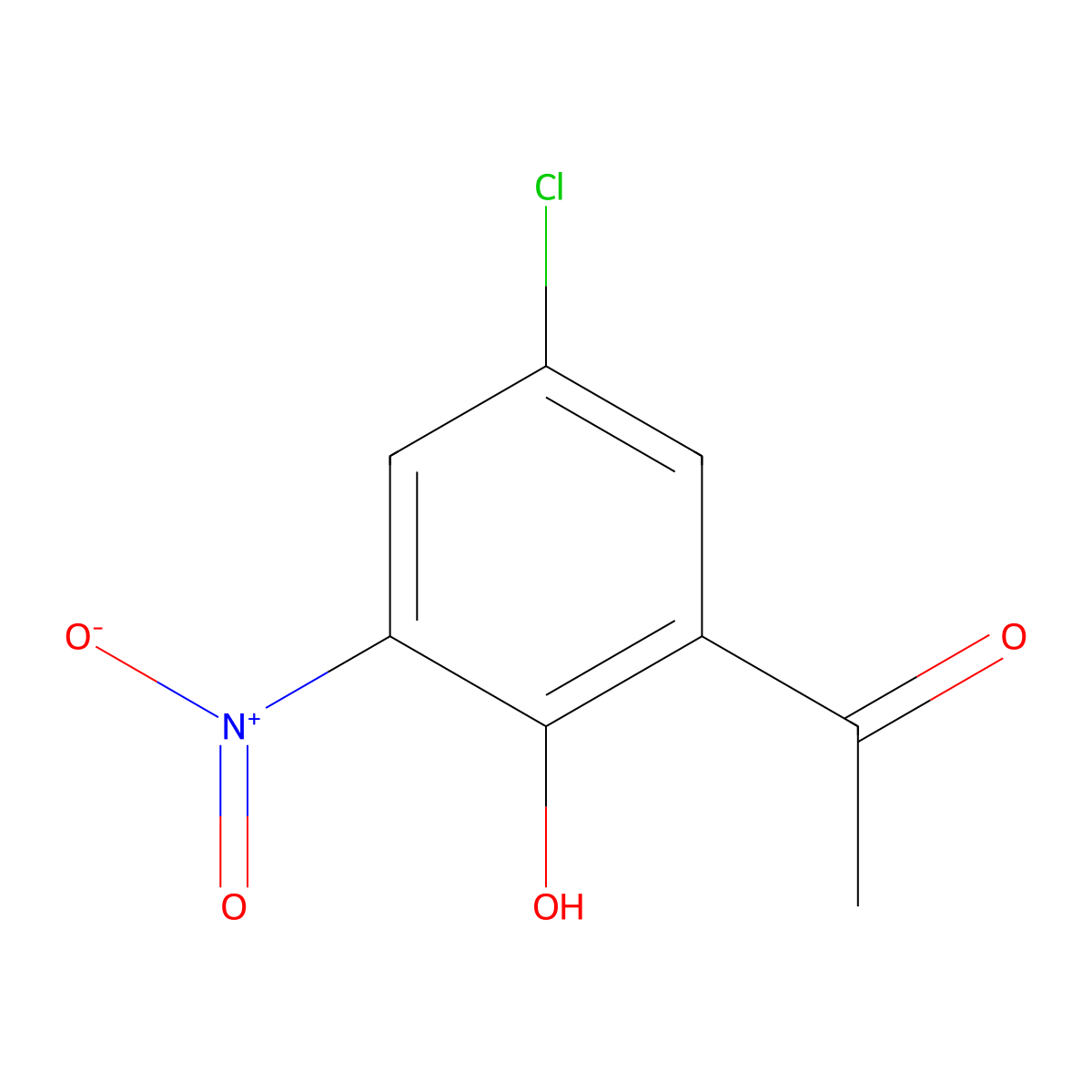 5'-Chloro-2'-hydroxy-3'-nitroacetophenone molecular structure, CAS 84942-40-5