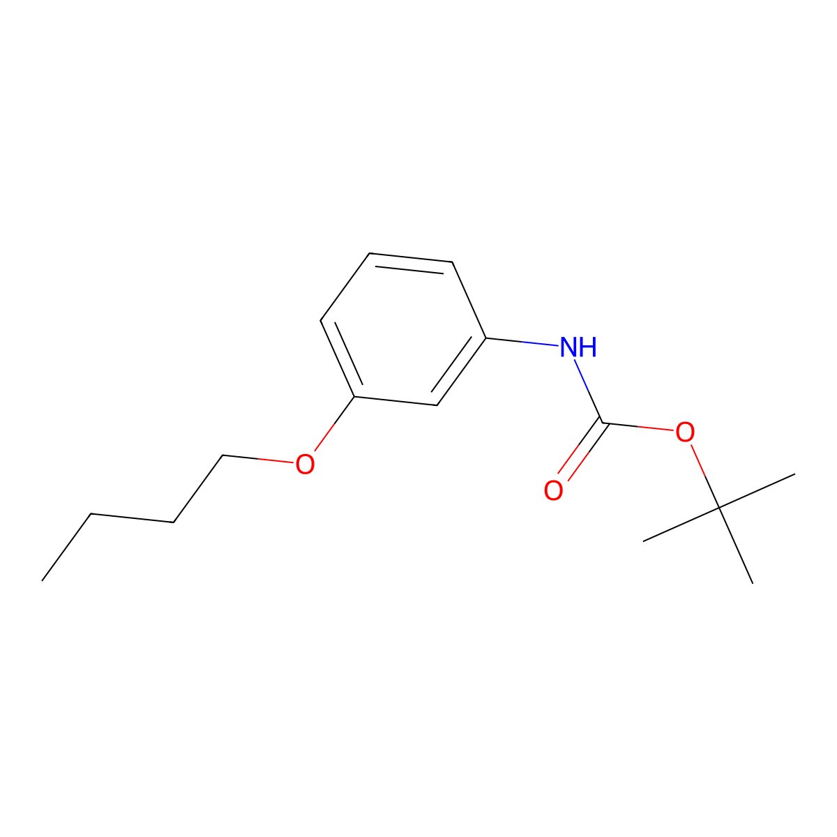 Tert-butyl (3-butoxyphenyl)carbamate molecular structure, CAS 849421-59-6