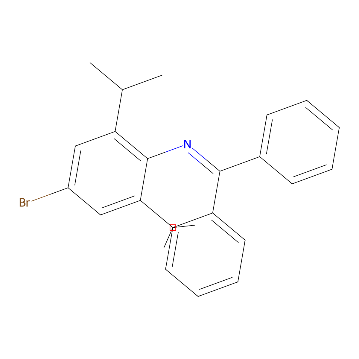 N-(4-Bromo-2,6-diisopropylphenyl)-1,1-diphenylmethanimine molecular structure, CAS 849438-95-5