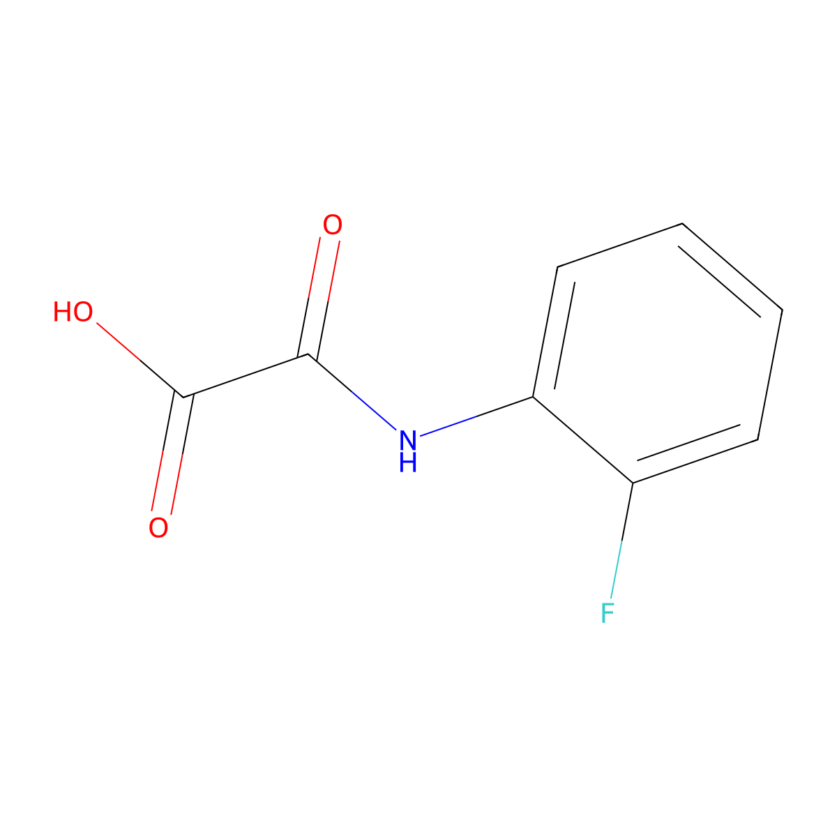 [(2-Fluorophenyl)amino](oxo)acetic acid molecular structure, CAS 84944-15-0
