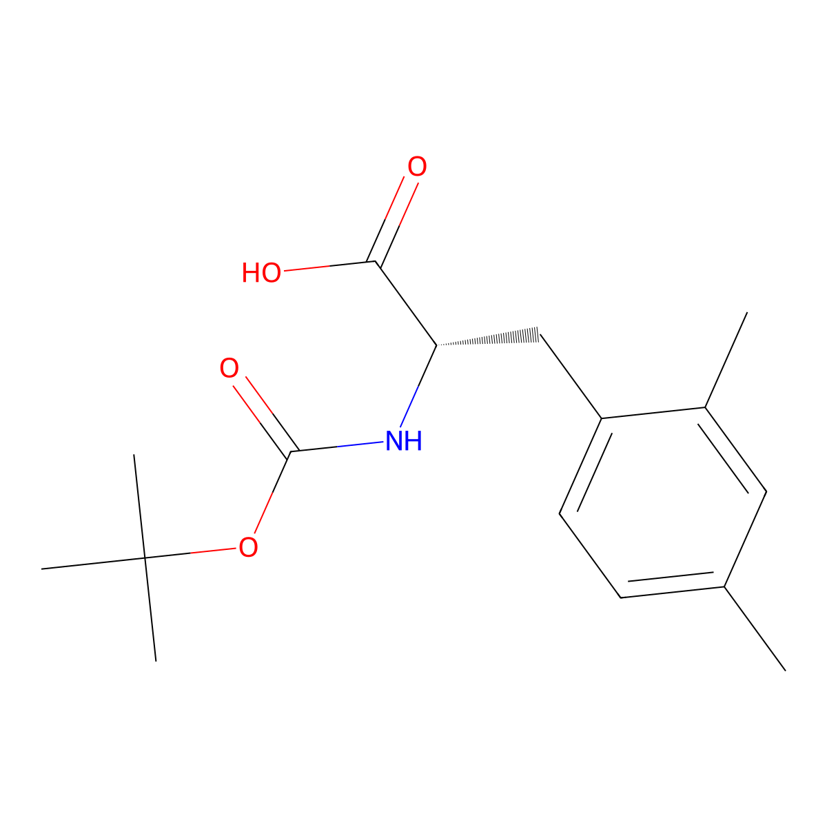 Boc-L-2,4-dimethylphenylalanine molecular structure, CAS 849440-31-9