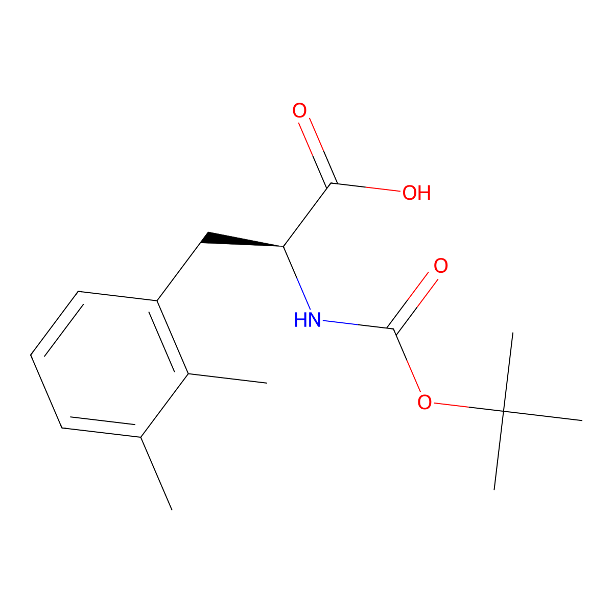 Boc-2,3-Dimethyl-L-Phenylalanine molecular structure, CAS 849440-32-0