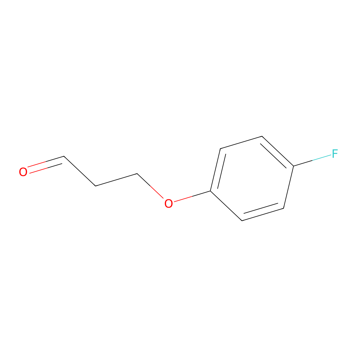 3-(4-Fluorophenoxy)propionaldehyde molecular structure, CAS 84946-15-6