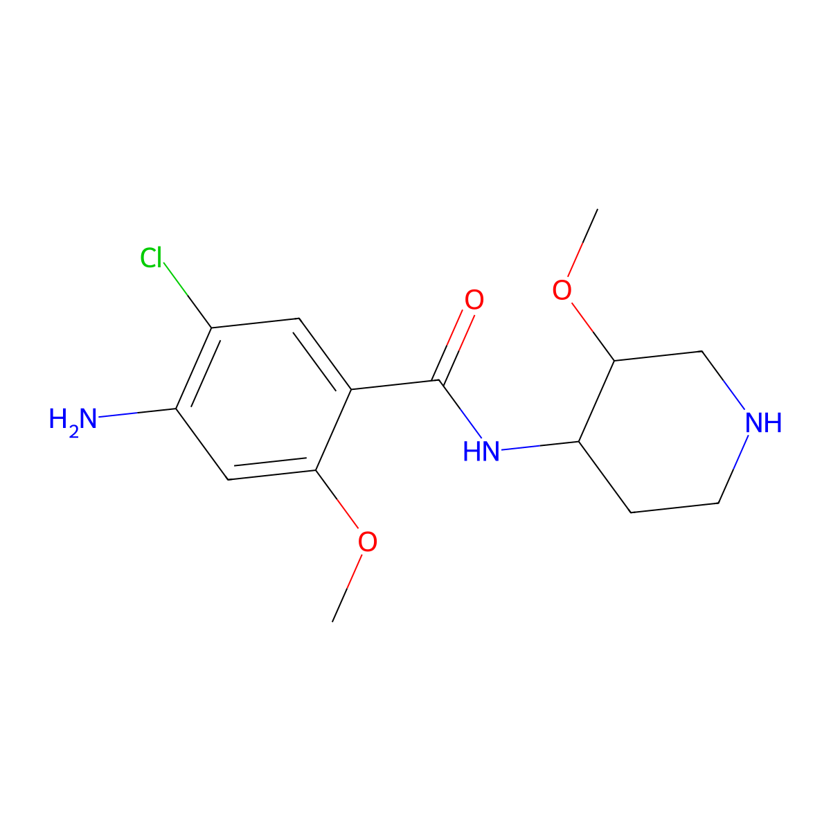 Norcisapride molecular structure, CAS 84946-16-7