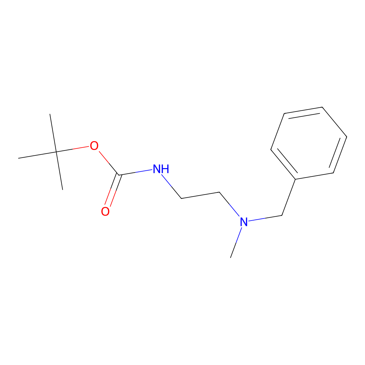 Tert-butyl 2-(benzyl(methyl)amino)ethylcarbamate molecular structure, CAS 849472-99-7