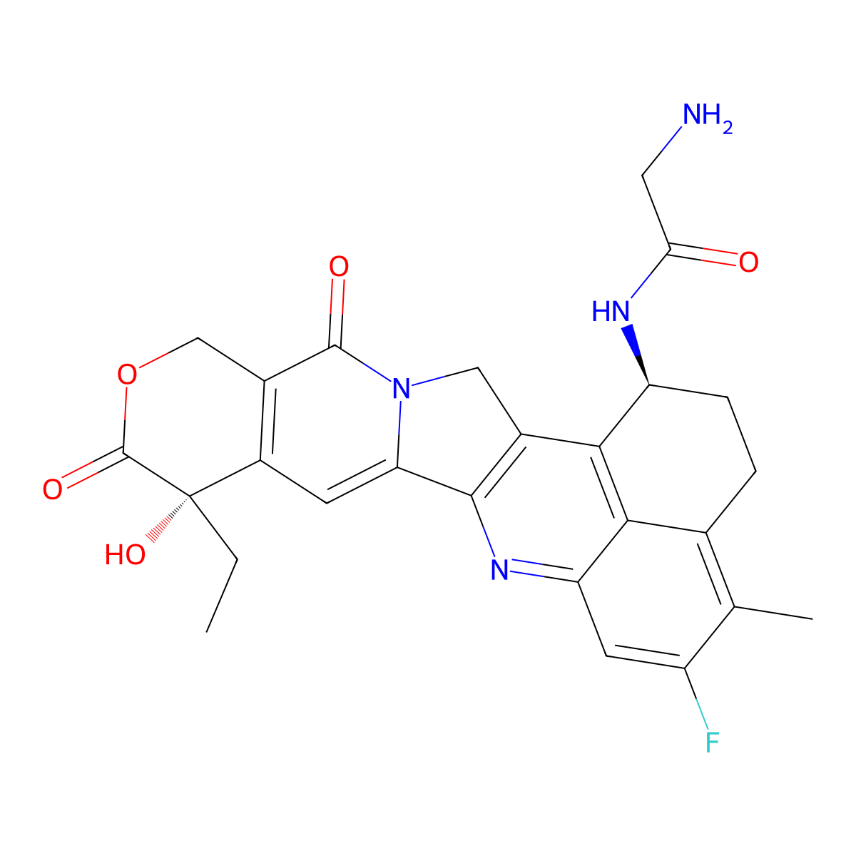 Glycyl-Exatecan molecular structure, CAS 849479-60-3