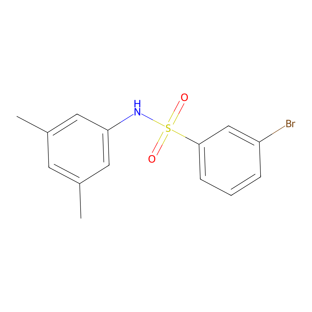 3-bromo-N-(3,5-dimethylphenyl)benzenesulfonamide molecular structure, CAS 849484-36-2