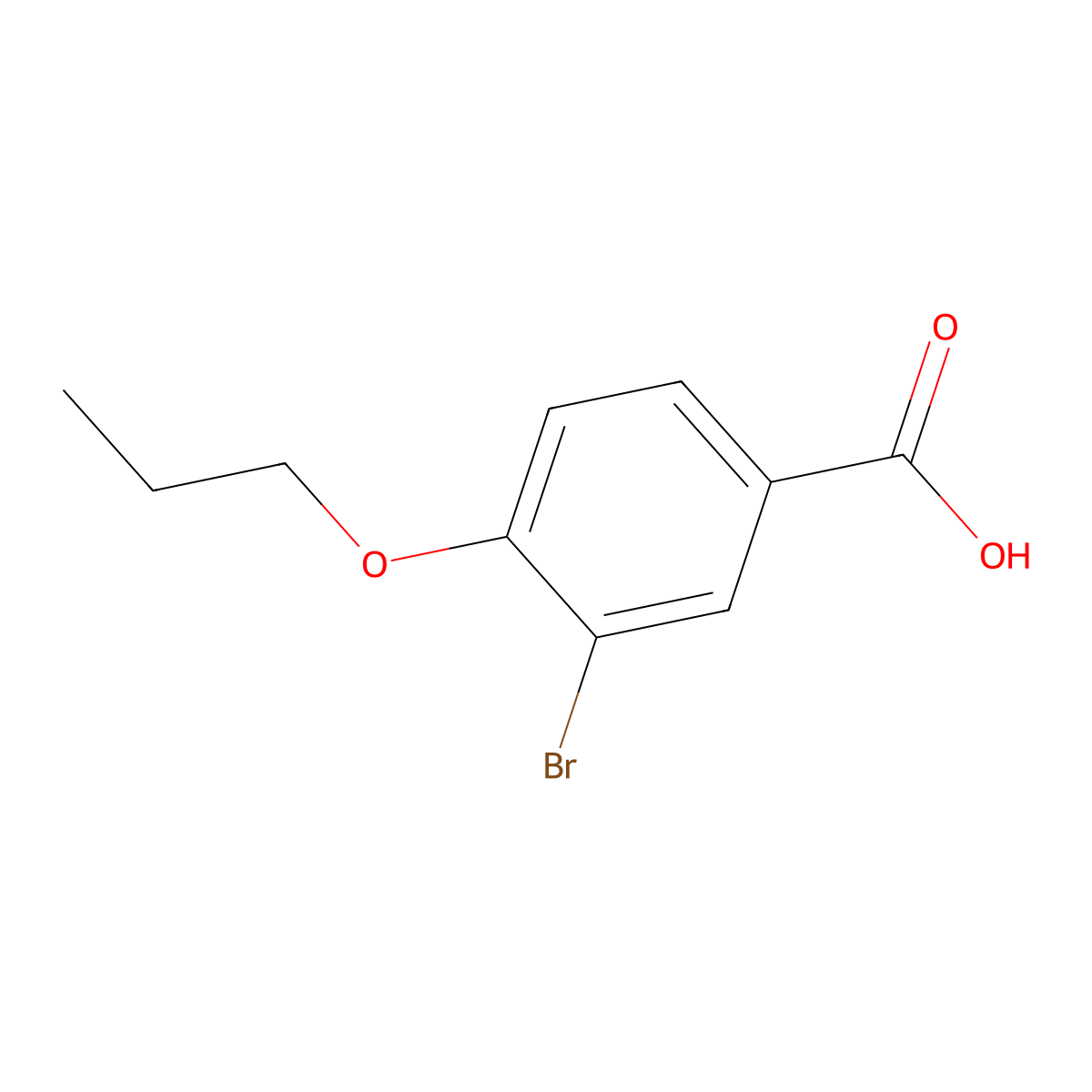 3-Bromo-4-propoxybenzoic acid molecular structure, CAS 849509-45-1
