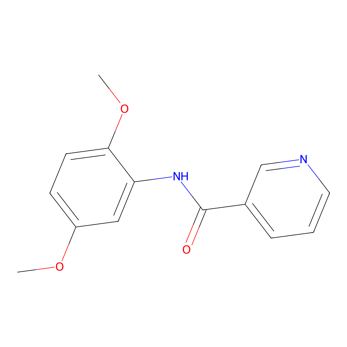 N-(2,5-dimethoxyphenyl)nicotinamide molecular structure, CAS 84951-72-4