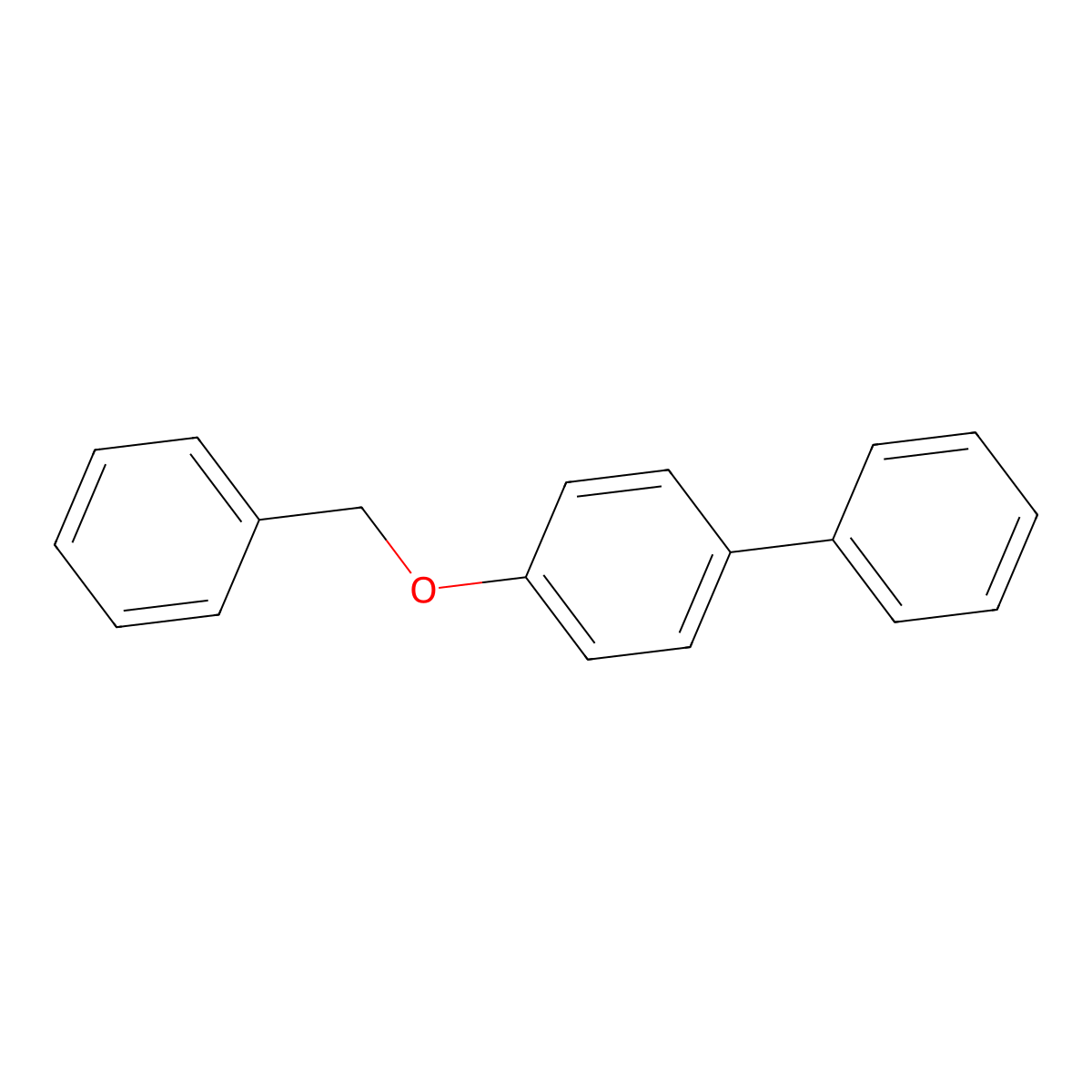 4-Benzyloxy-biphenyl molecular structure, CAS 84954-30-3