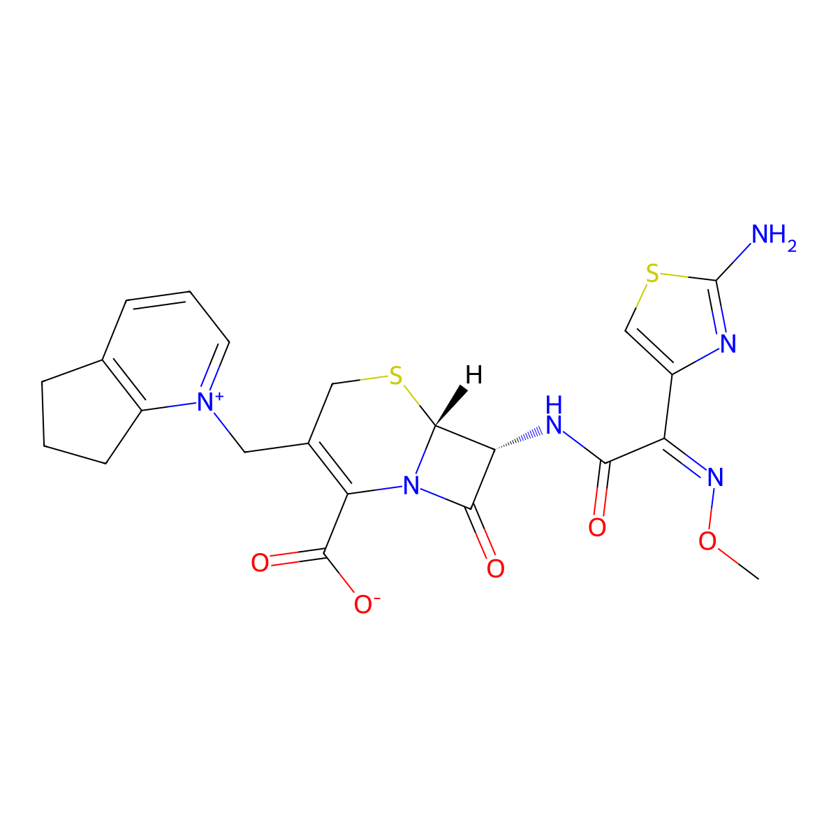 Cefpirome molecular structure, CAS 84957-29-9