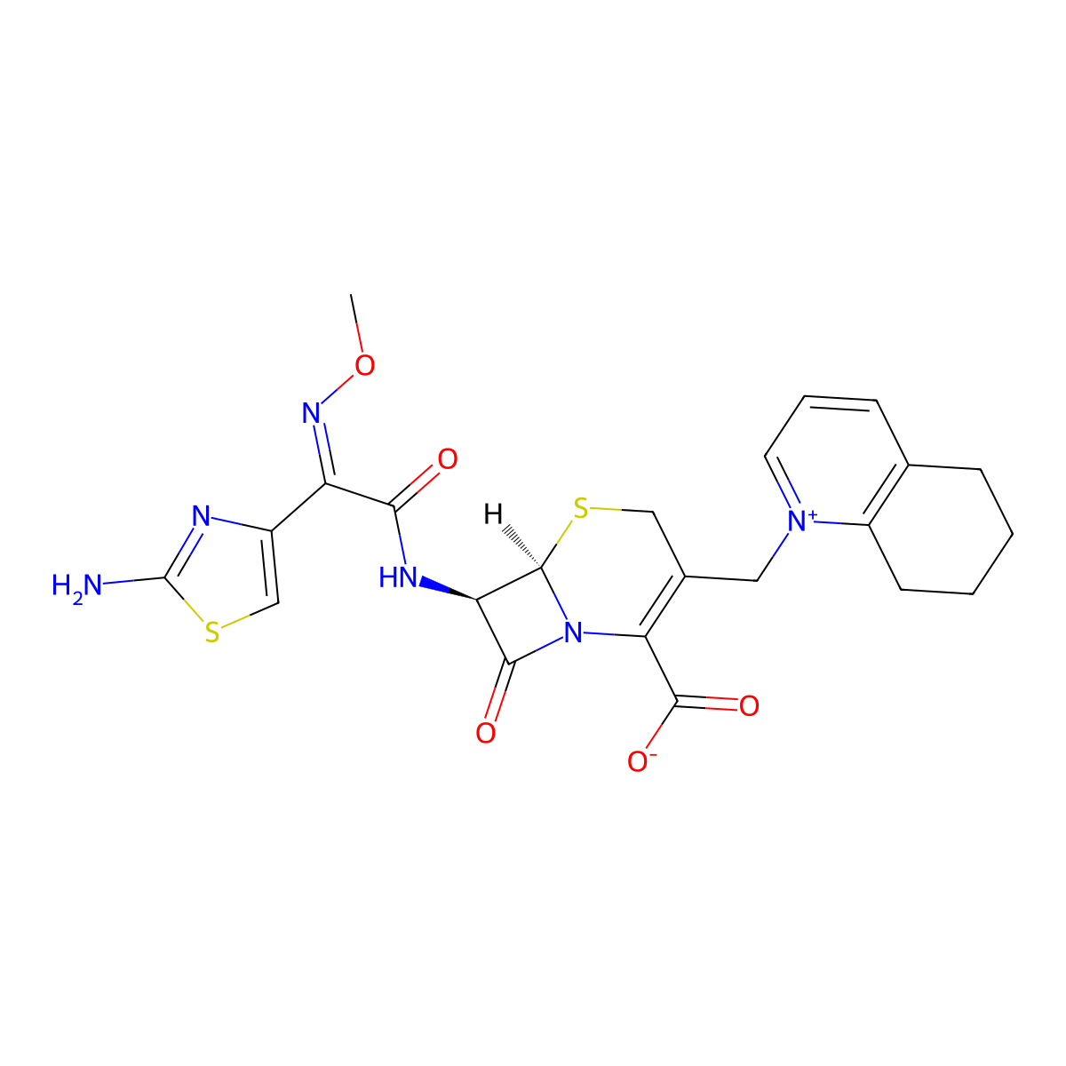 Cefquinome molecular structure, CAS 84957-30-2