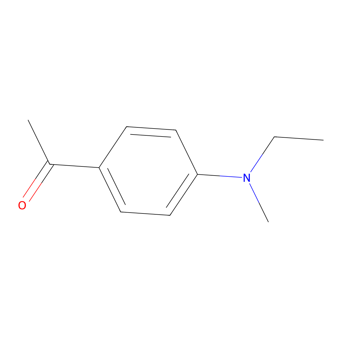 1-{4-[Ethyl(methyl)amino]phenyl}ethan-1-one molecular structure, CAS 849587-60-6