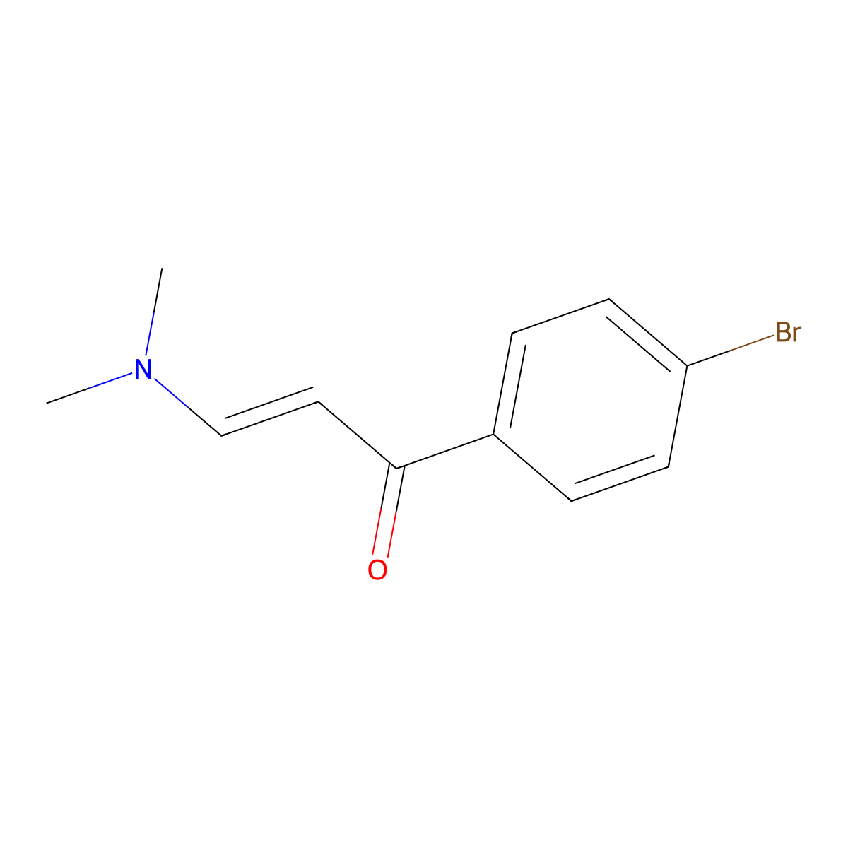 1-(4-Bromophenyl)-3-dimethylaminopropenone molecular structure, CAS 849619-11-0
