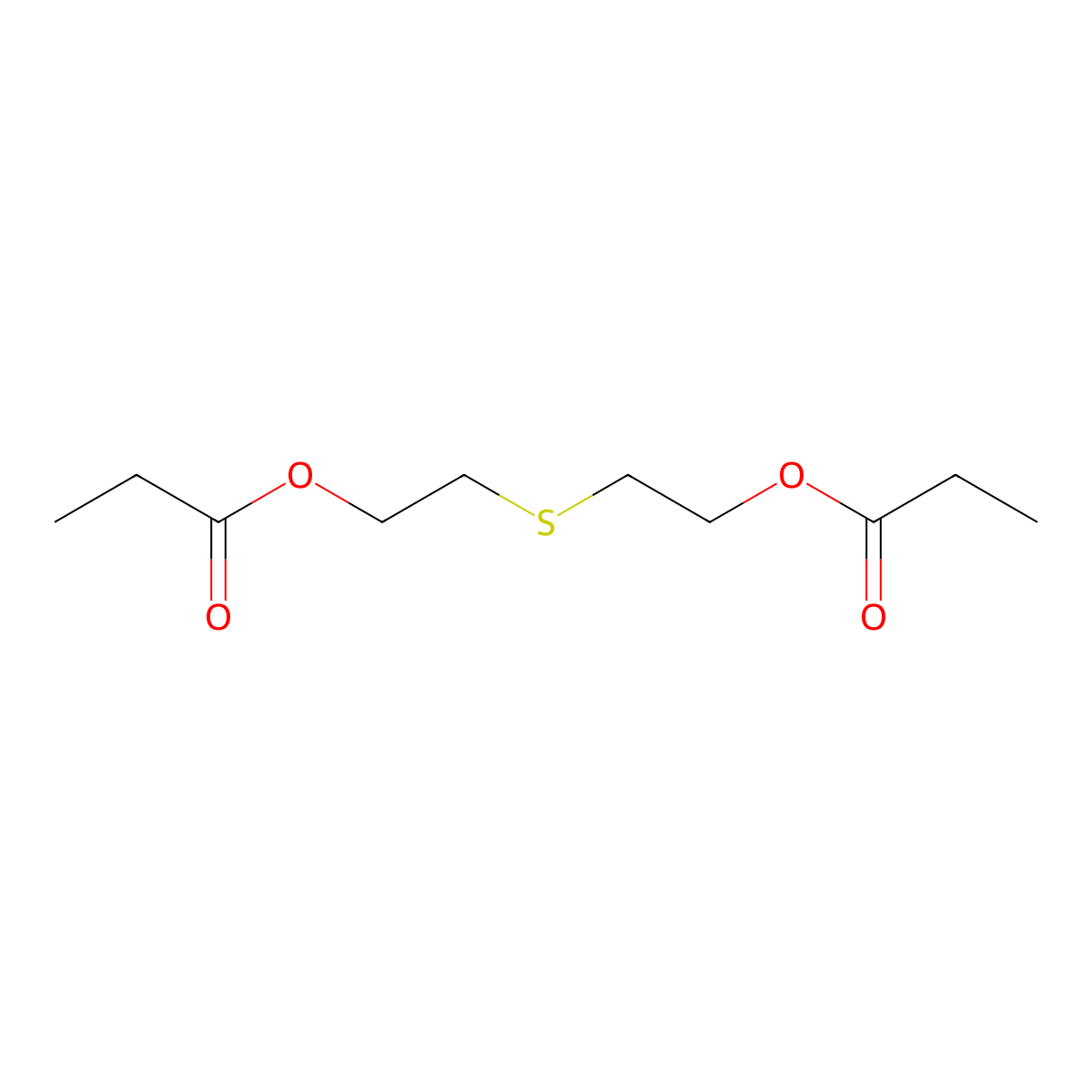 2,2'-Thiodiethyl dipropionate molecular structure, CAS 84962-77-6