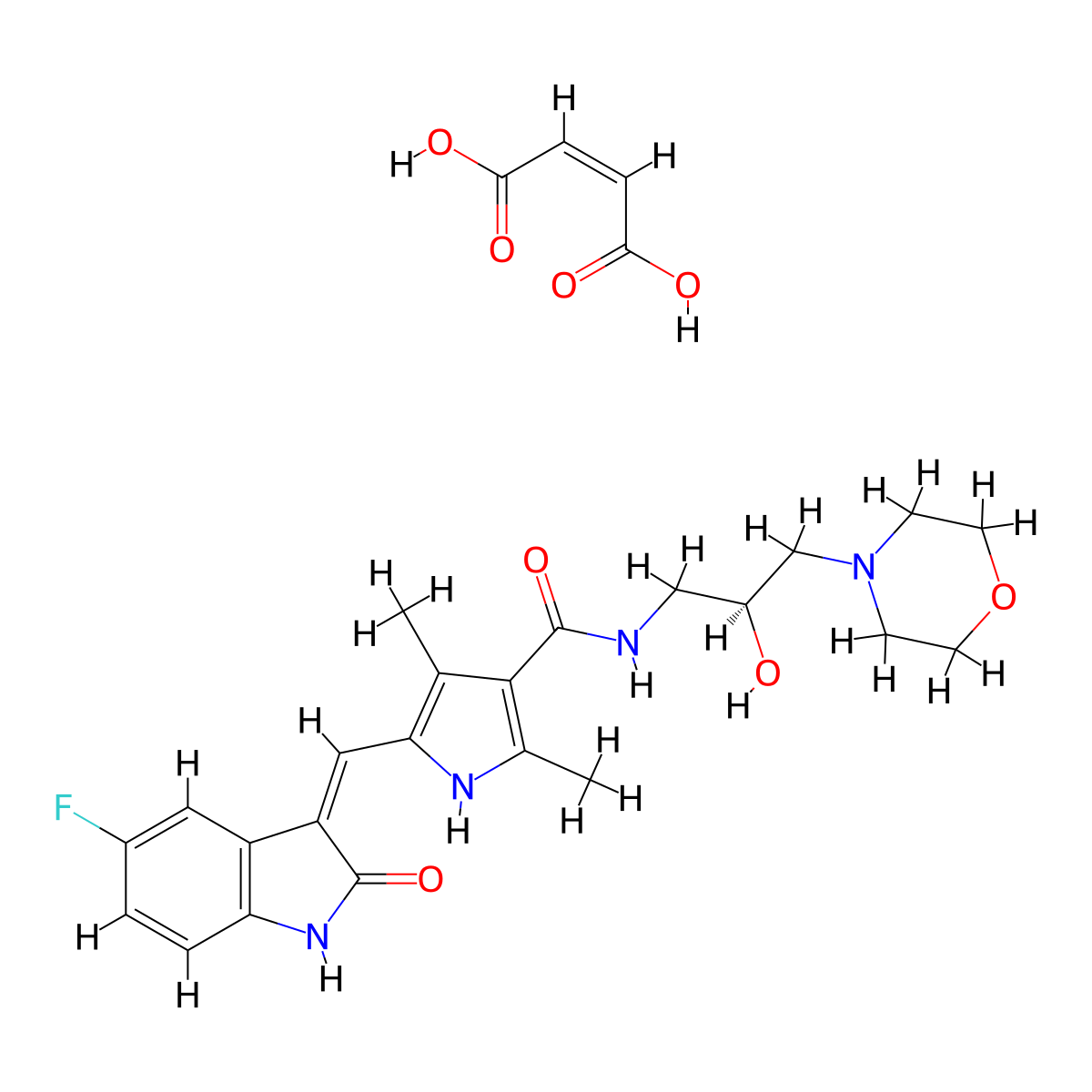 SU14813 maleate molecular structure, CAS 849643-15-8