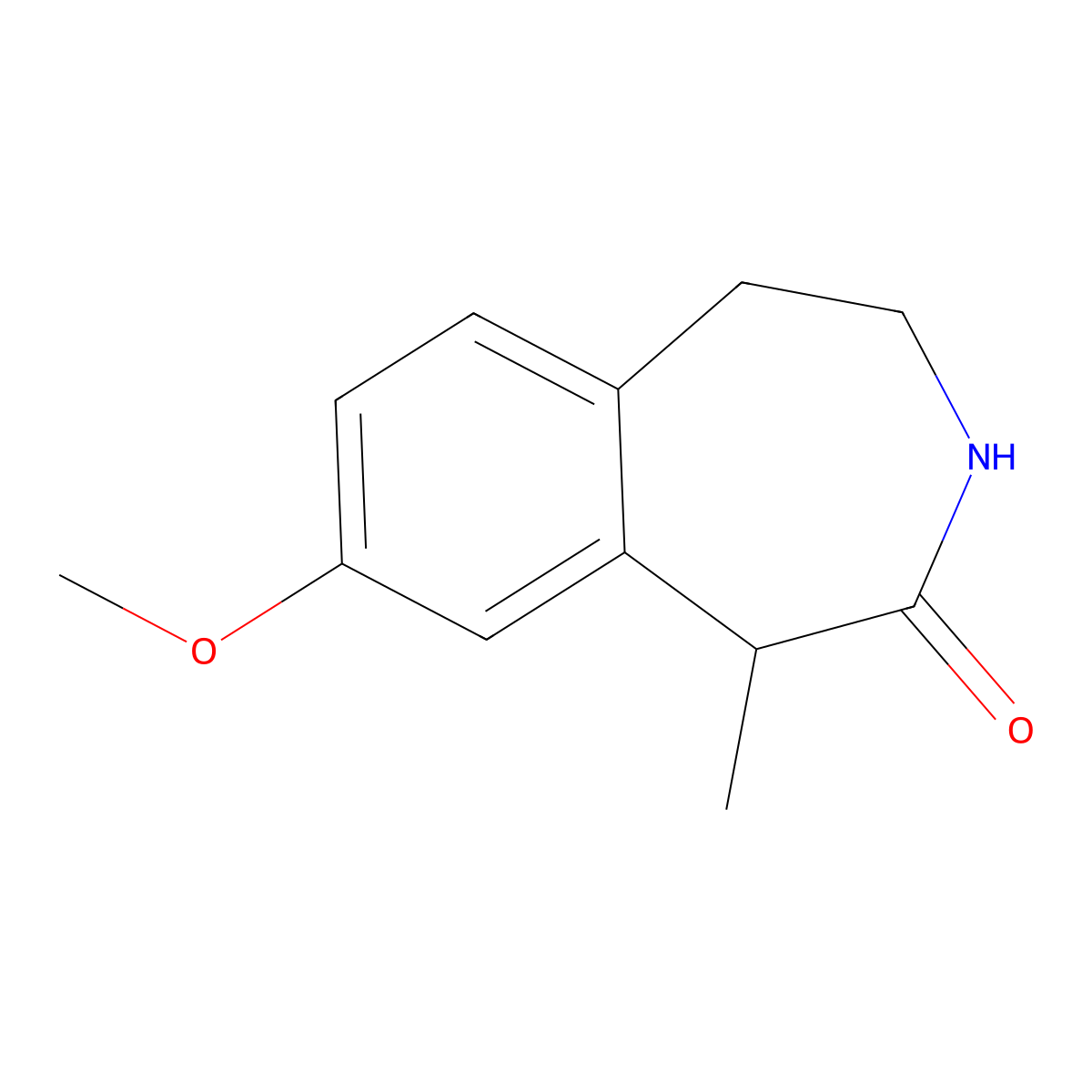 8-Methoxy-1-methyl-1,3,4,5-tetrahydro-benzo[d]azepin-2-one molecular structure, CAS 849663-11-2
