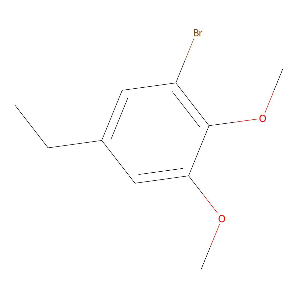 1-Bromo-5-ethyl-2,3-dimethoxybenzene molecular structure, CAS 849669-41-6