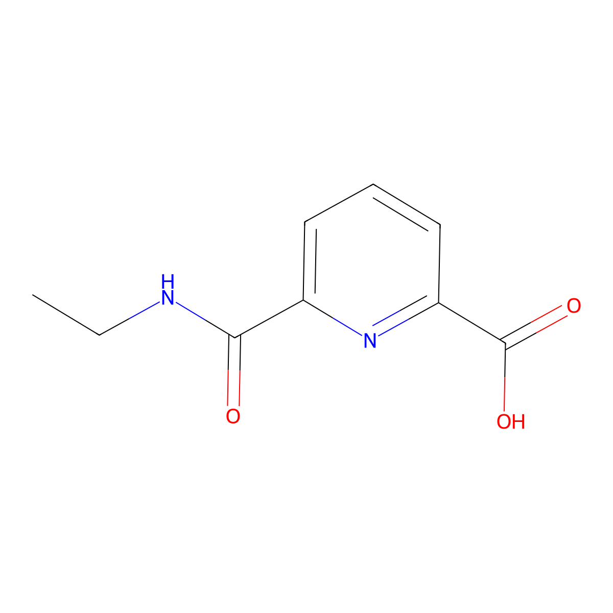 6-(Ethylcarbamoyl)pyridine-2-carboxylic acid molecular structure, CAS 849669-84-7