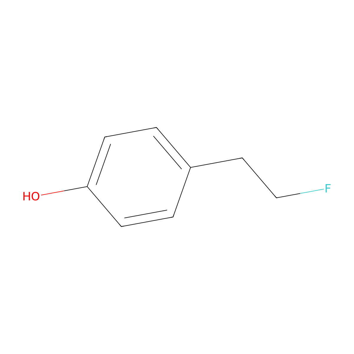 4-(2-Fluoroethyl)phenol molecular structure, CAS 849675-04-3