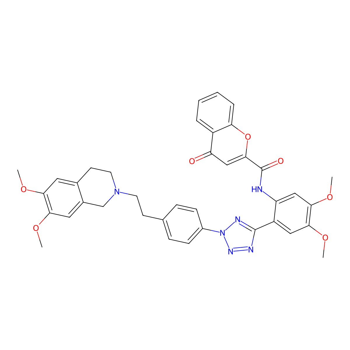 Encequidar molecular structure, CAS 849675-66-7