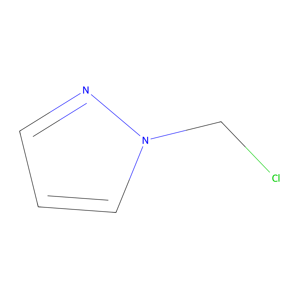 1-Chloromethylpyrazole molecular structure, CAS 84968-04-7