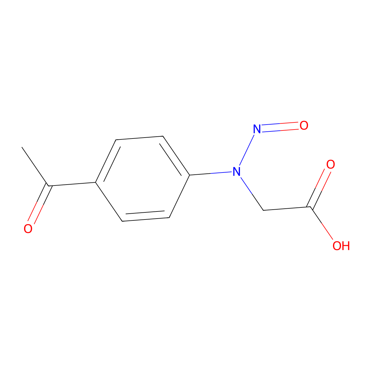 (1-(4-Acetylphenyl)-2-oxohydrazino)acetic acid molecular structure, CAS 84968-84-3