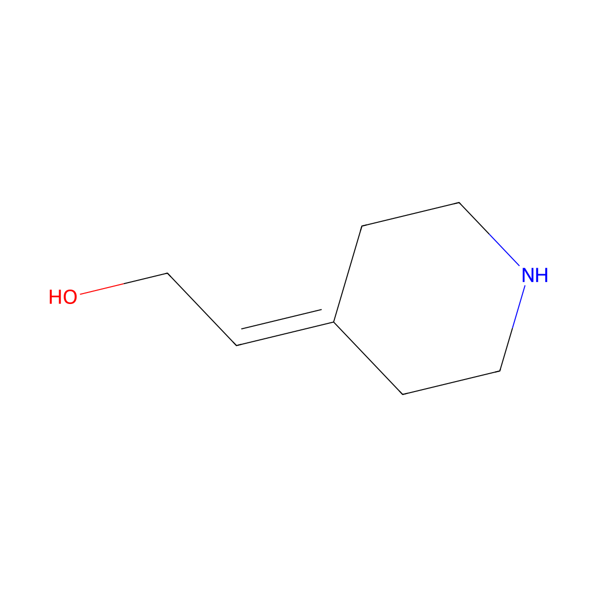 2-(Piperidin-4-ylidene)ethan-1-ol molecular structure, CAS 849701-22-0
