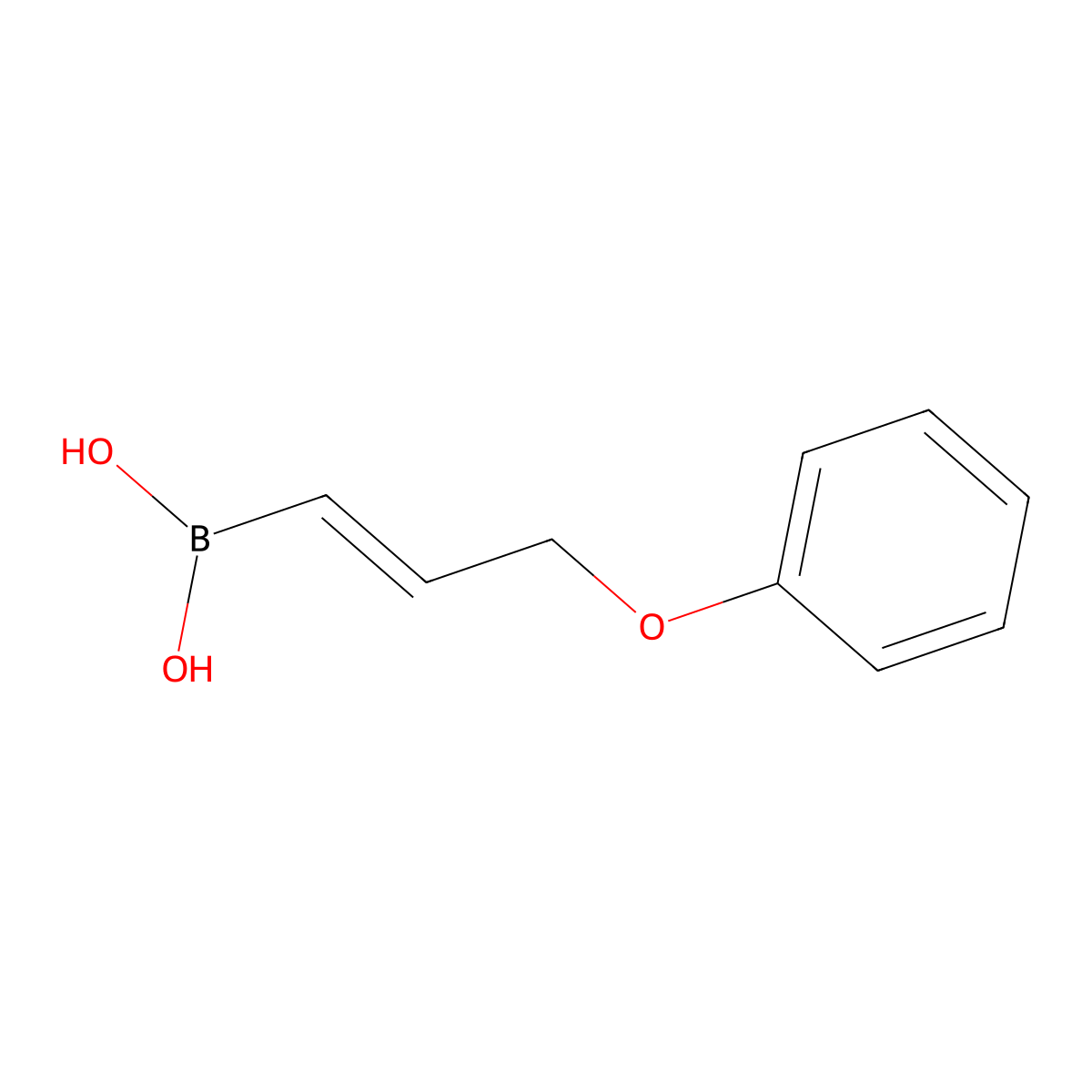 3-Phenoxyprop-1-enylboronic acid molecular structure, CAS 849705-37-9