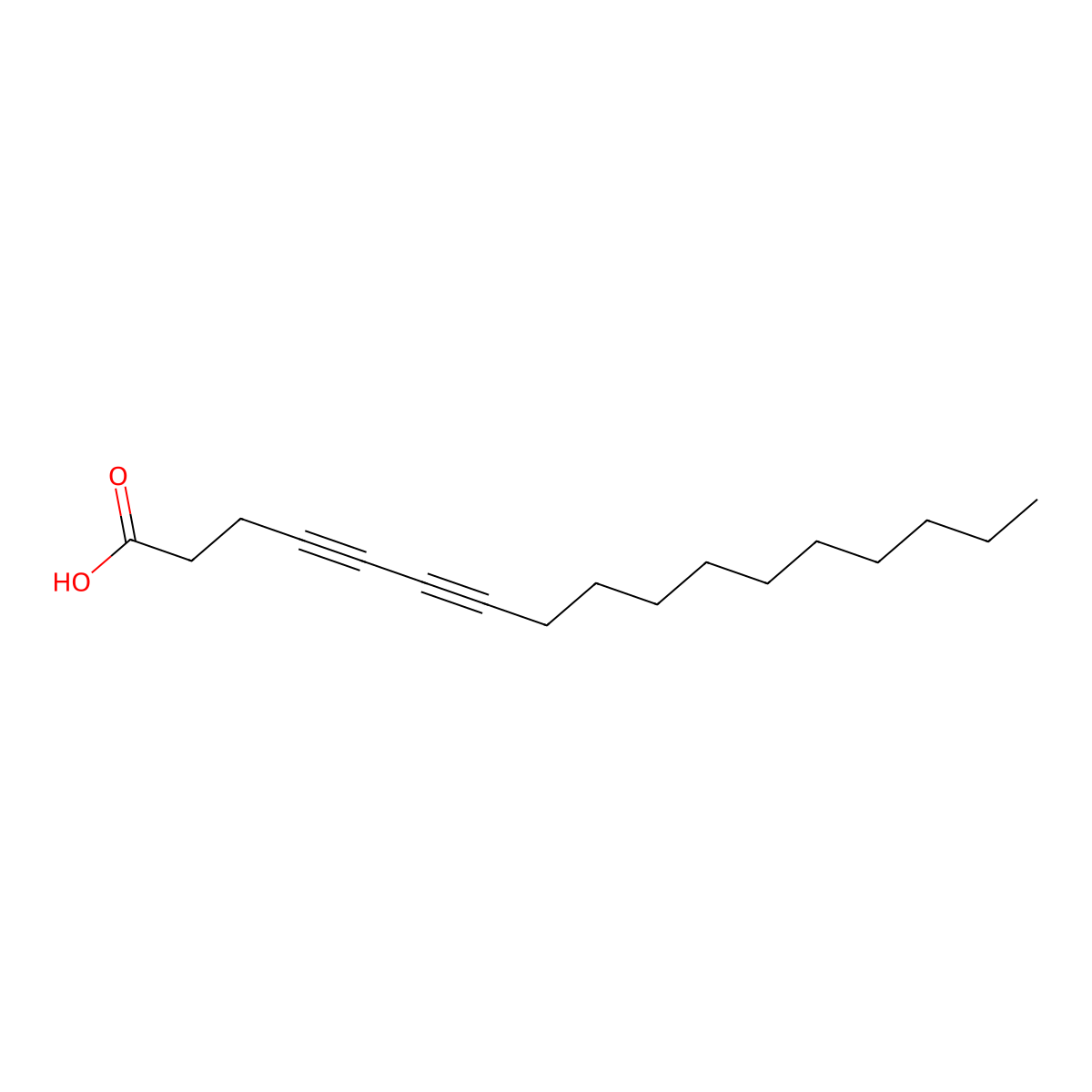 Heptadeca-4,6-diynoic acid molecular structure, CAS 84975-52-0