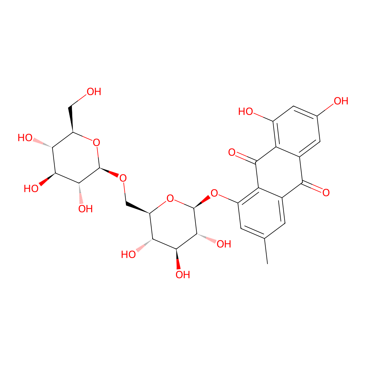 Emodin-1-O-beta-gentiobioside molecular structure, CAS 849789-95-3