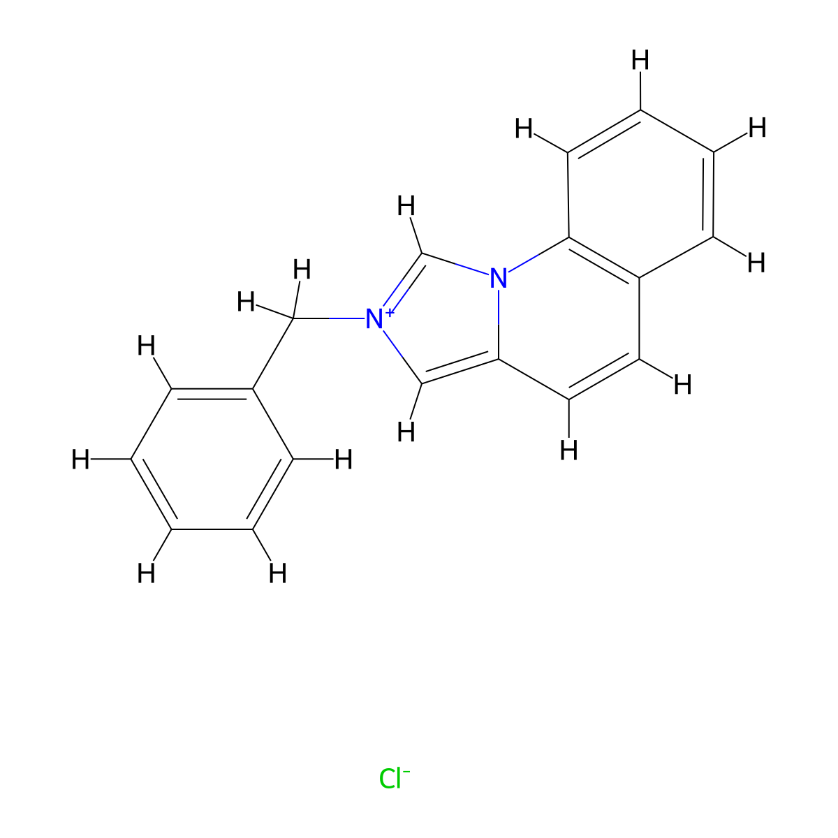 2-Benzylimidazo[1,5-a]quinolinium chloride molecular structure, CAS 849797-78-0