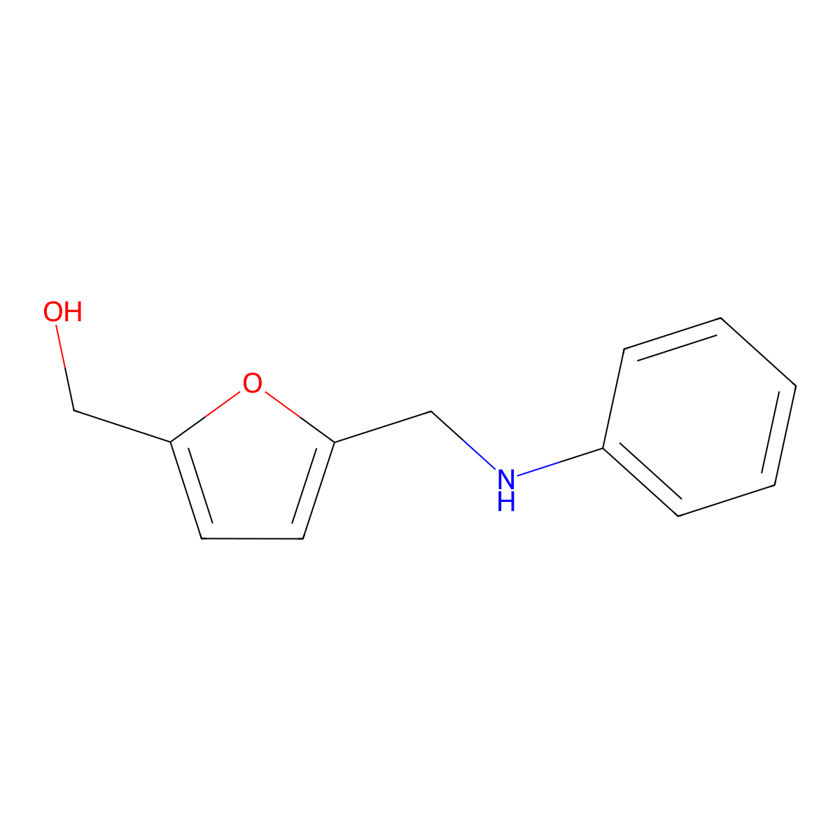 {5-[(Phenylamino)methyl]furan-2-yl}methanol molecular structure, CAS 849806-62-8