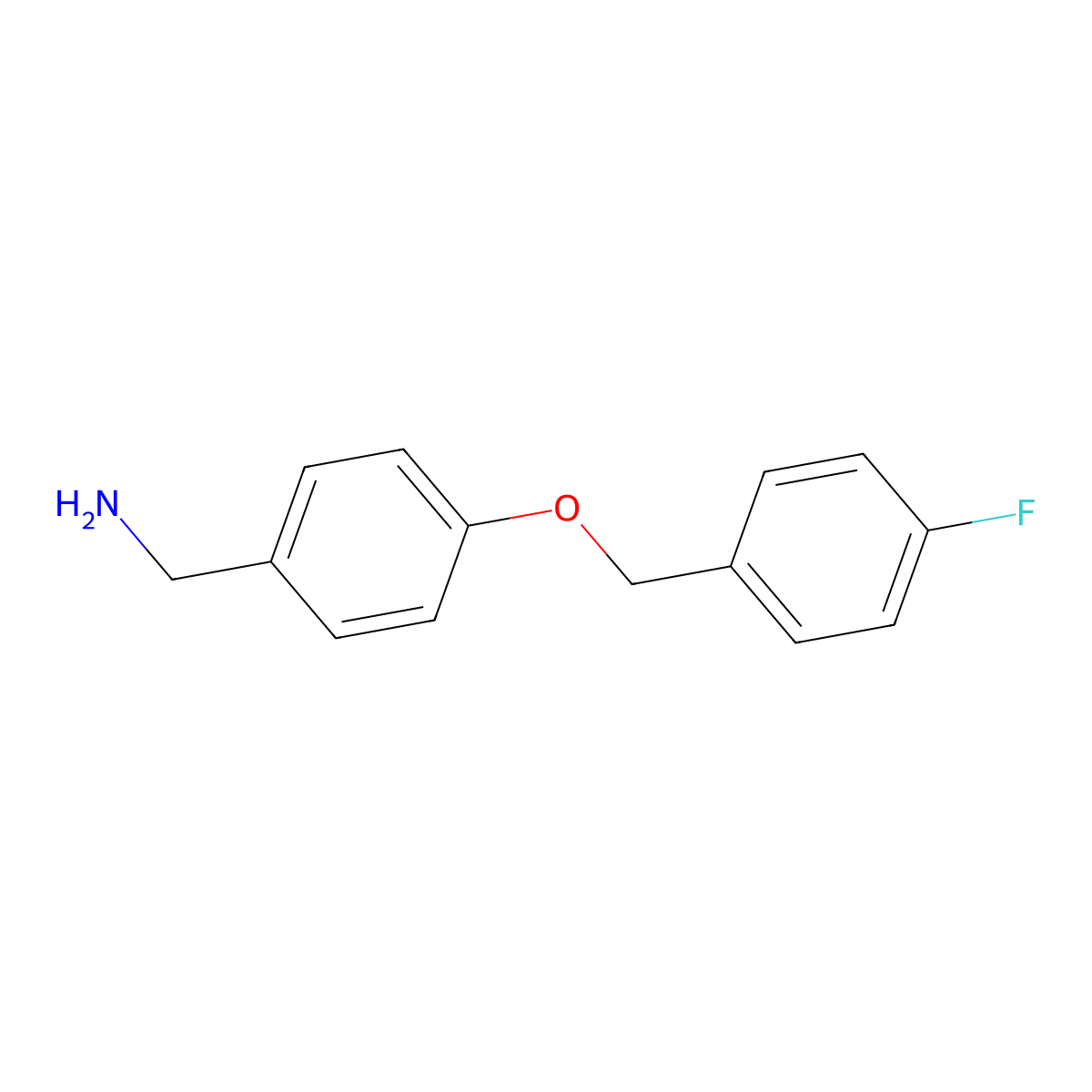 4-(4-Fluoro-benzyloxy)-benzylamine molecular structure, CAS 849807-02-9