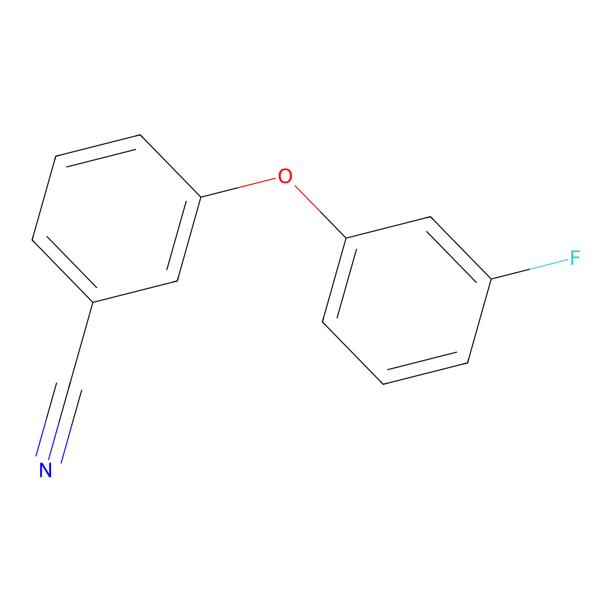 3-(3-Fluorophenoxy)benzonitrile molecular structure, CAS 849811-45-6