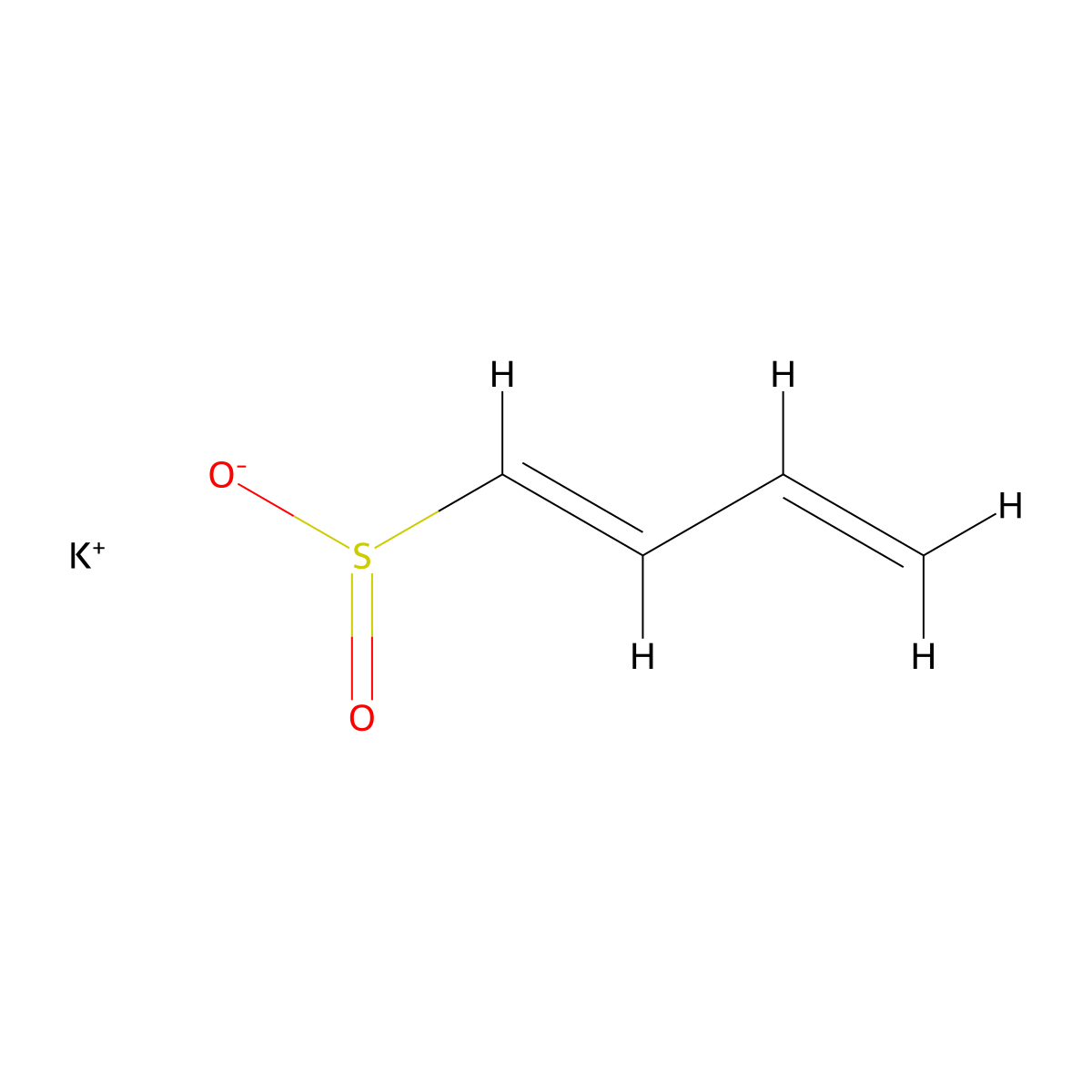 potassium (1E)-buta-1,3-diene-1-sulfinate molecular structure, CAS 849818-99-1