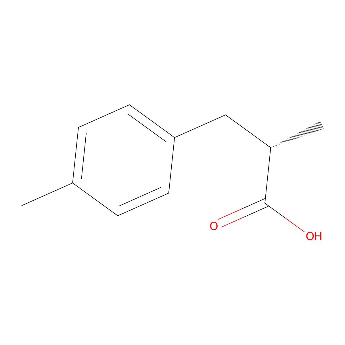 (2S)-2-methyl-3-(4-methylphenyl)propanoic acid molecular structure, CAS 849831-44-3