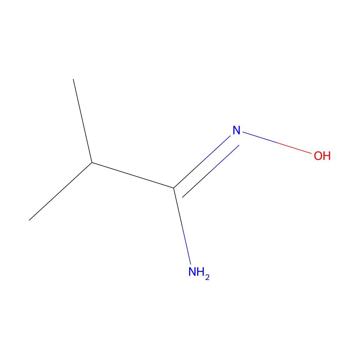 (Z)-N'-Hydroxyisobutyrimidamide molecular structure, CAS 849833-56-3