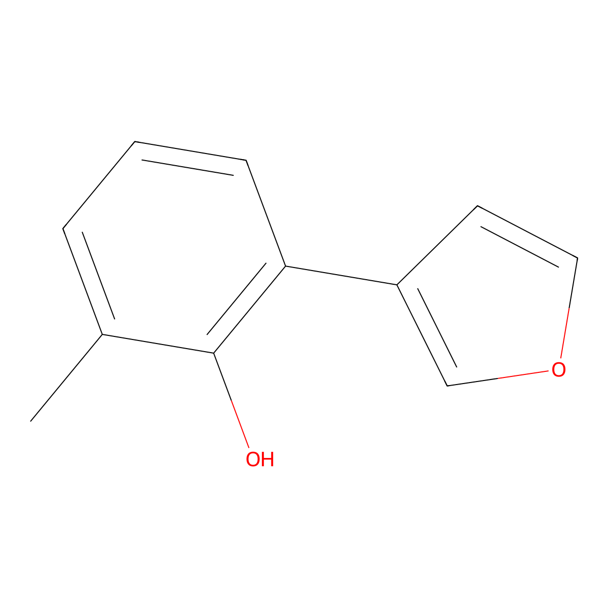 2-(3-Furanyl)-6-methylphenol molecular structure, CAS 849905-22-2