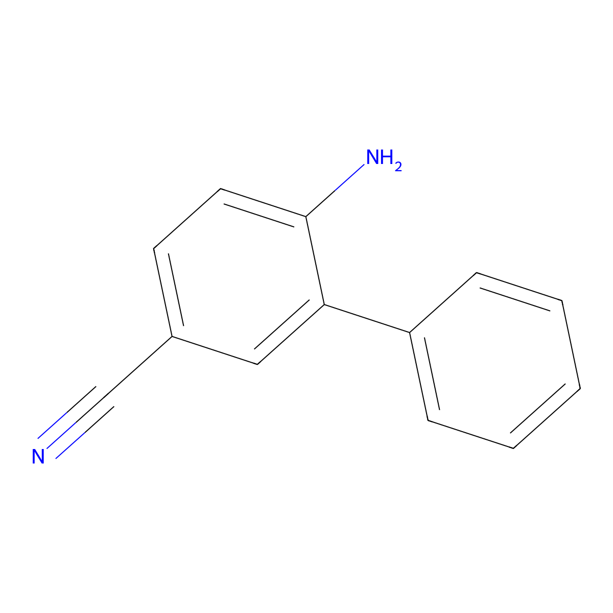 6-Amino-[1,1'-biphenyl]-3-carbonitrile molecular structure, CAS 849905-33-5