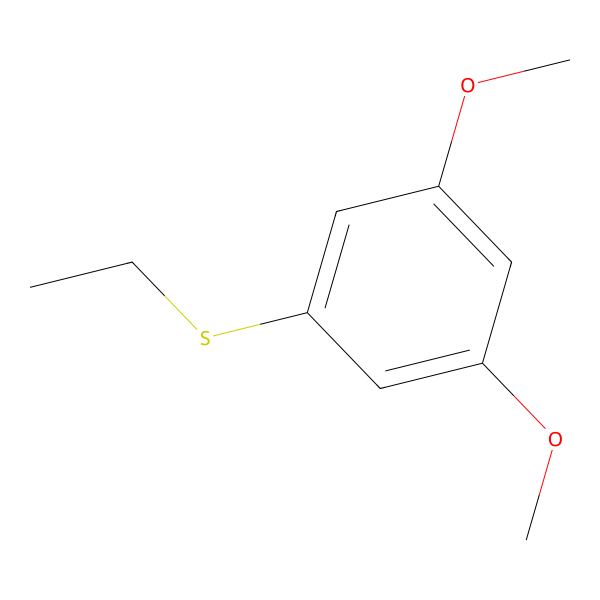 3,5-Dimethoxyphenyl ethyl sulfide molecular structure, CAS 849919-94-4