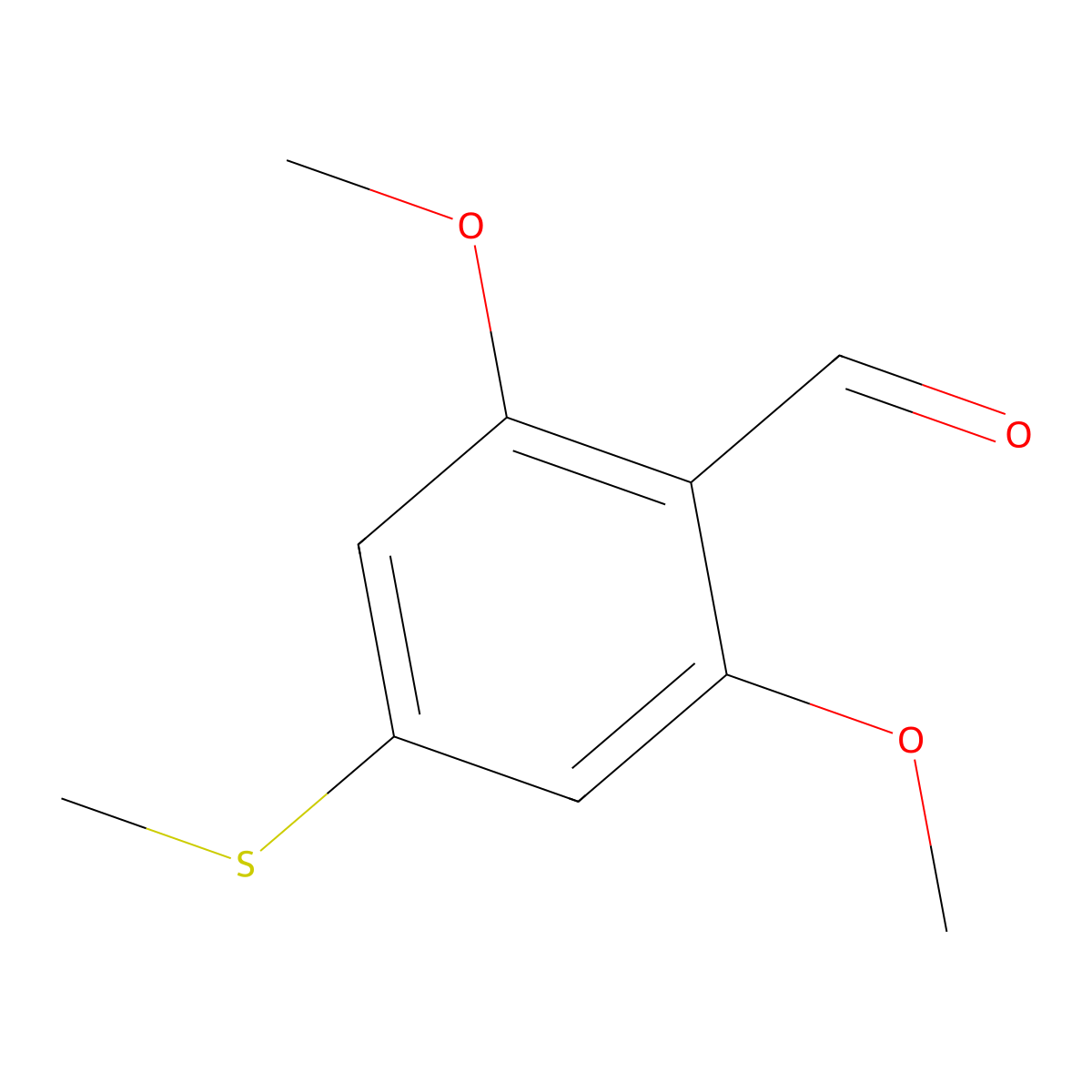 2,6-Dimethoxy-4-(methylthio)benzaldehyde molecular structure, CAS 849919-95-5