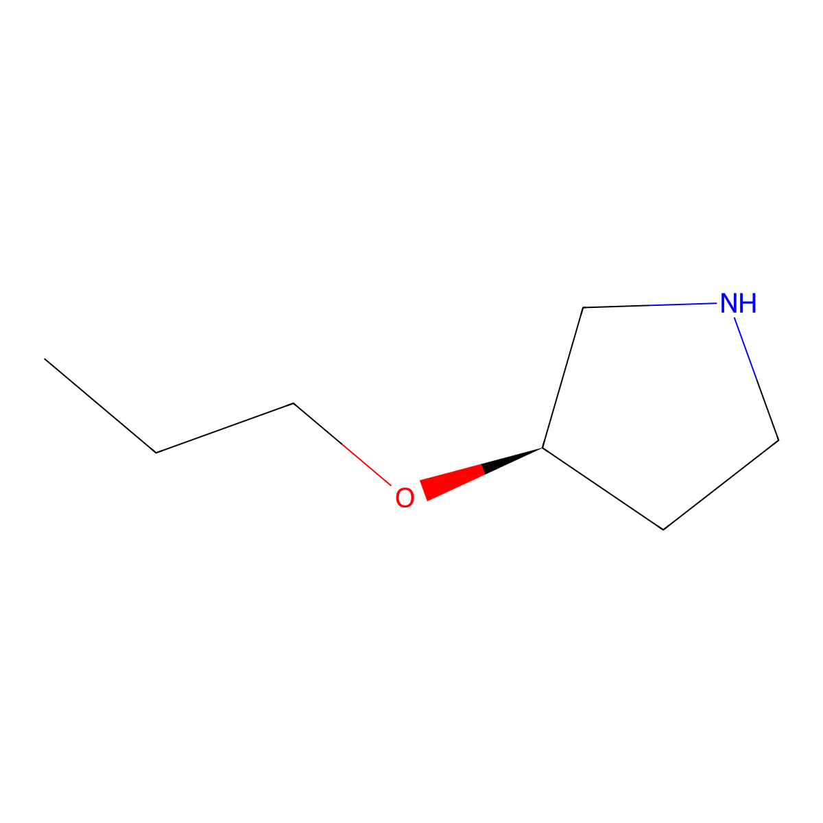 (R)-3-Propoxy-pyrrolidine molecular structure, CAS 849924-75-0