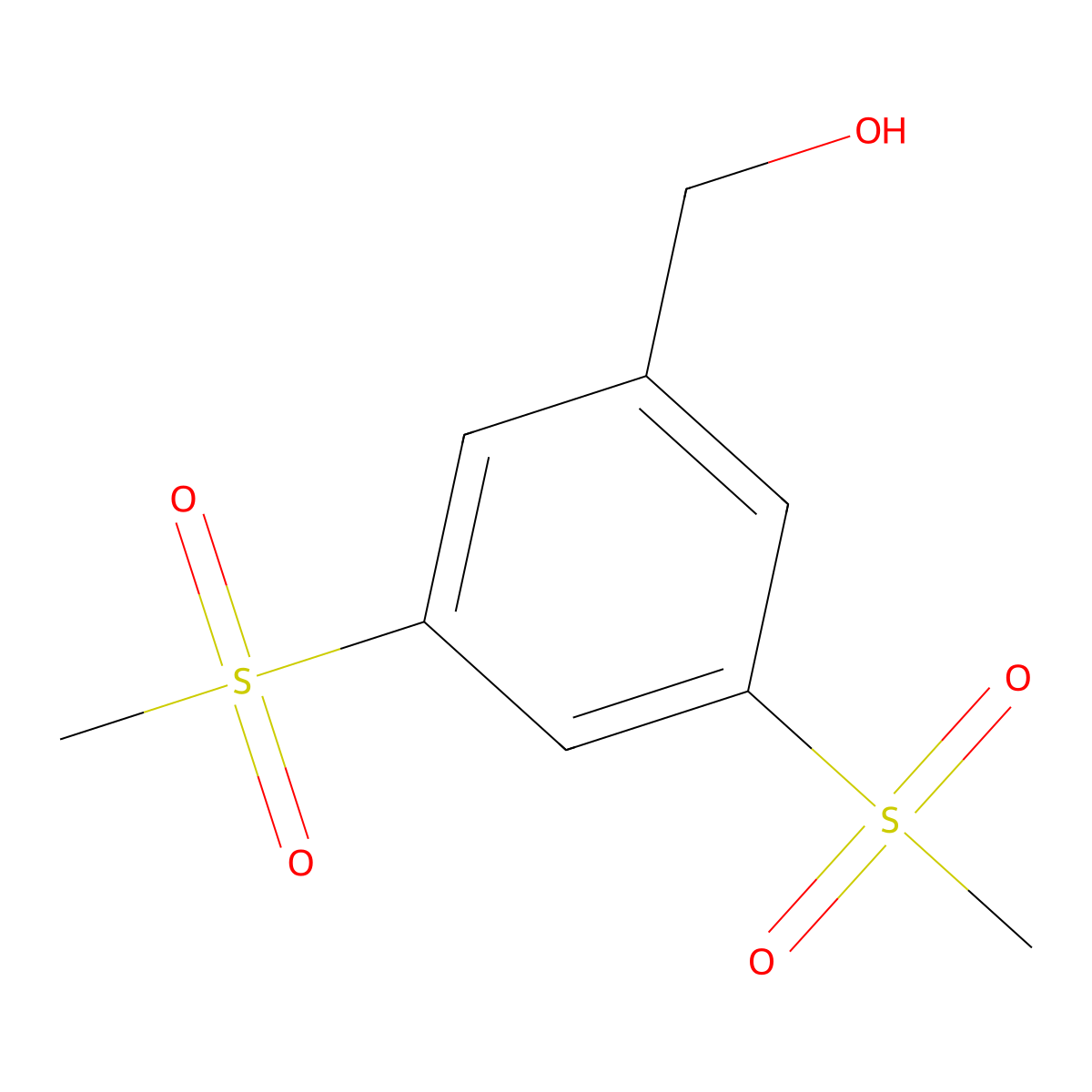 (3,5-Bis(methylsulfonyl)phenyl)methanol molecular structure, CAS 849924-86-3