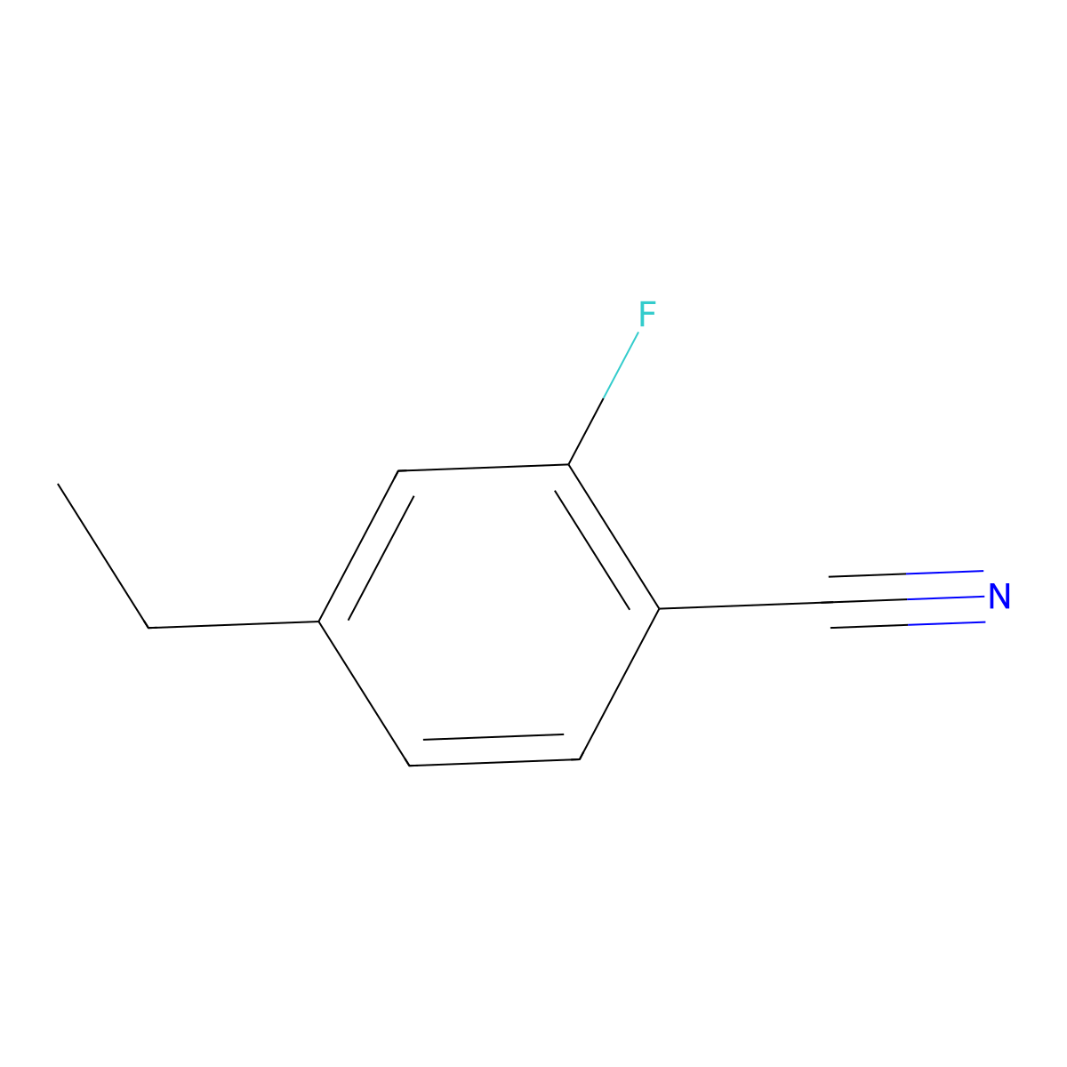 4-Ethyl-2-fluorobenzonitrile molecular structure, CAS 849934-97-0