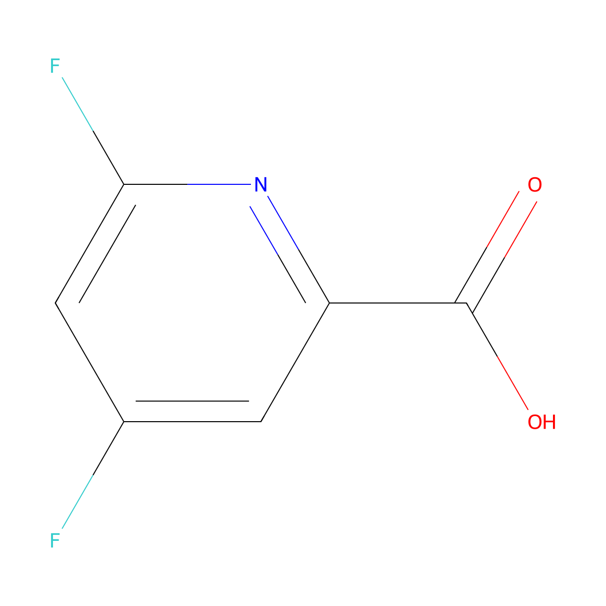 4,6-Difluoropicolinic acid molecular structure, CAS 849937-89-9
