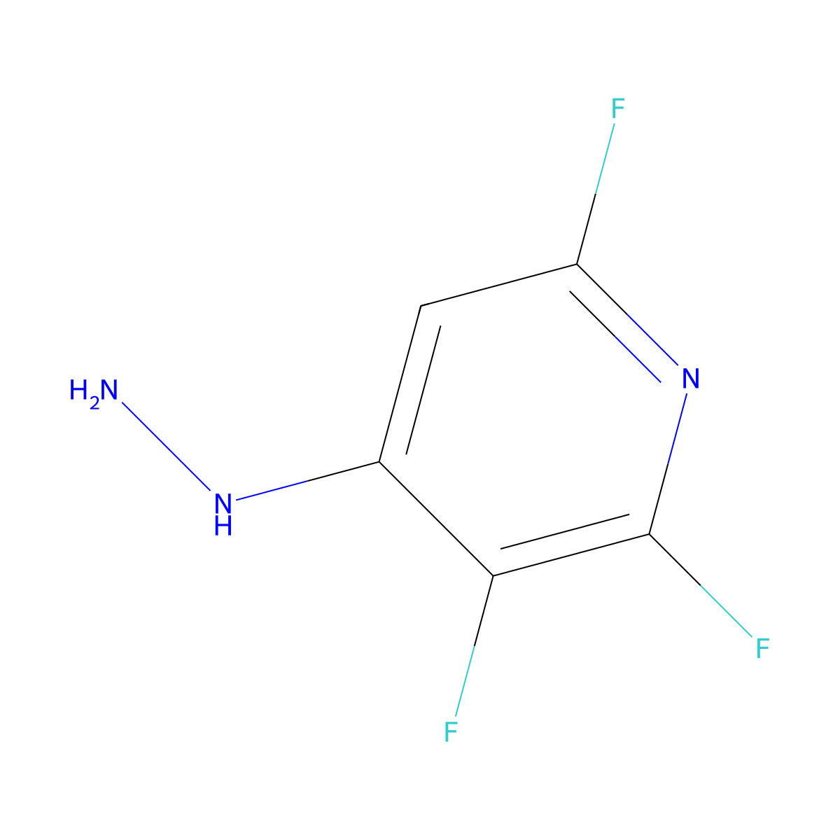 2,3,6-Trifluoro-4-hydrazinylpyridine molecular structure, CAS 849937-92-4
