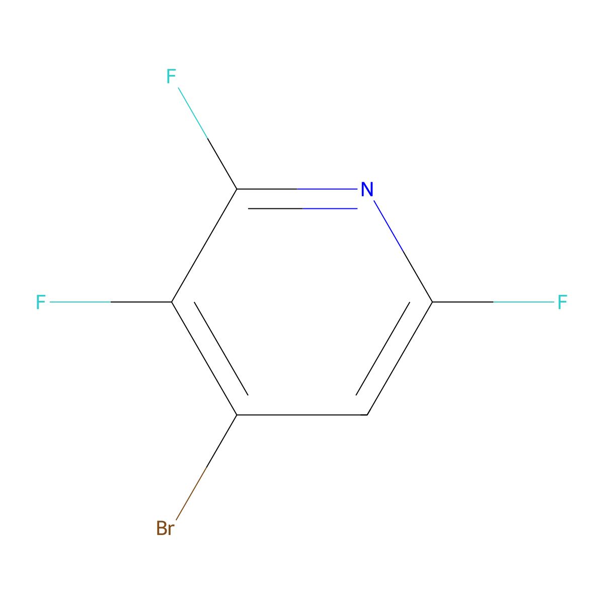 4-Bromo-2,3,6-trifluoropyridine molecular structure, CAS 849937-93-5
