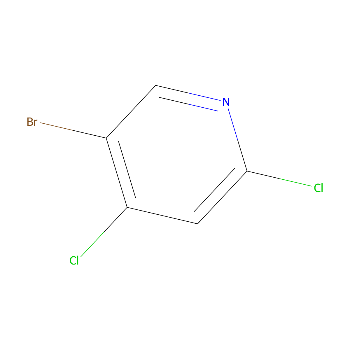 5-Bromo-2,4-dichloropyridine molecular structure, CAS 849937-96-8