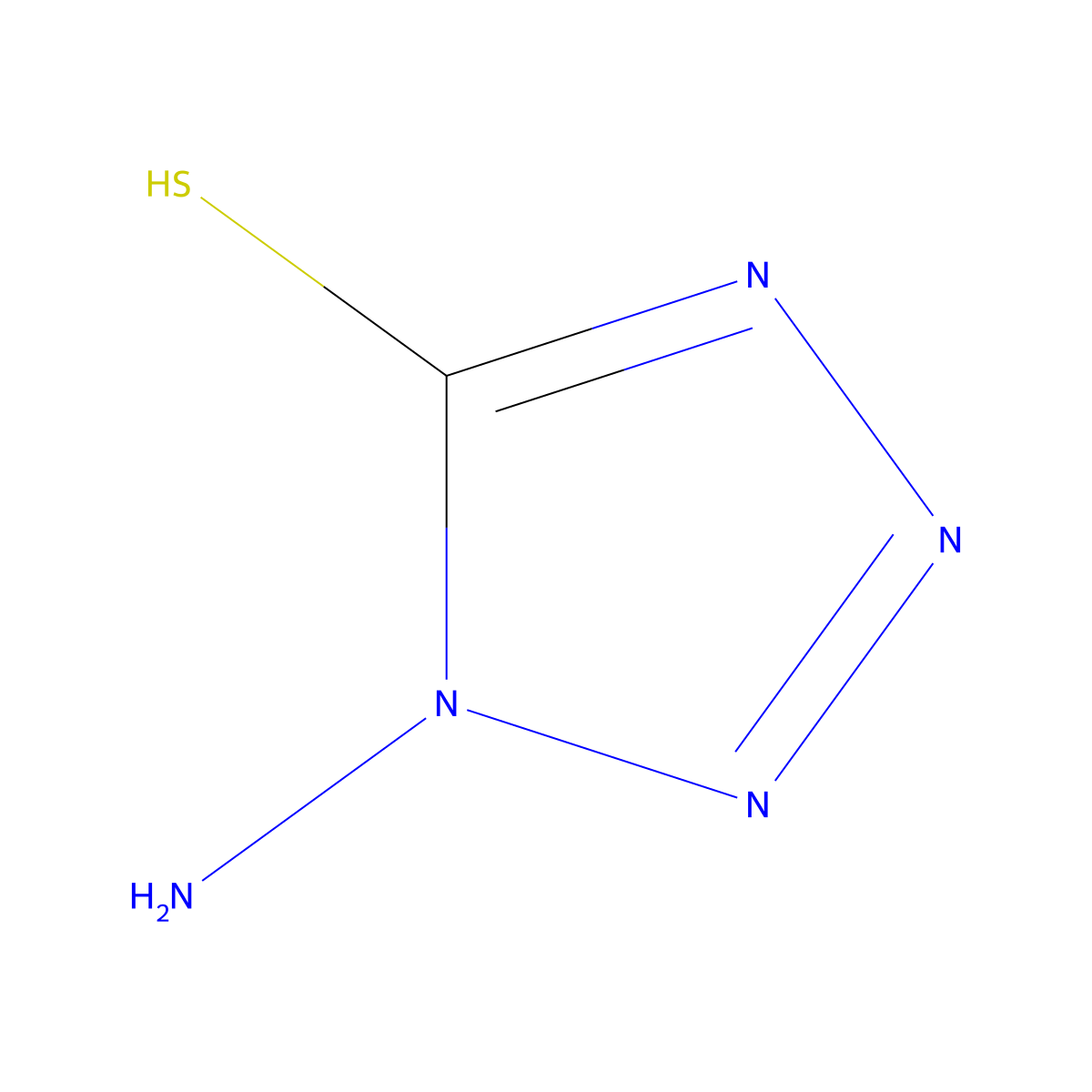 1-amino-1,2-dihydro-5H-tetrazole-5-thione molecular structure, CAS 84994-31-0